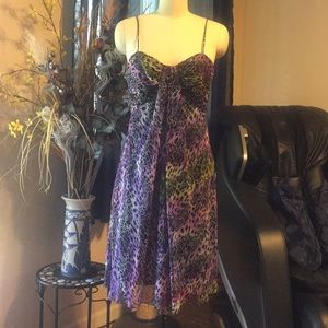 Alex and Eve spaghetti strap pleaded dress size 8